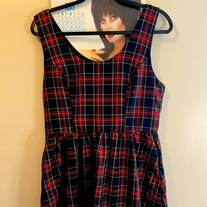 ModCloth Plaid Babydoll Dress